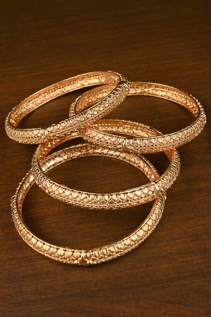 Classic Heritage Gold Plated Bangles