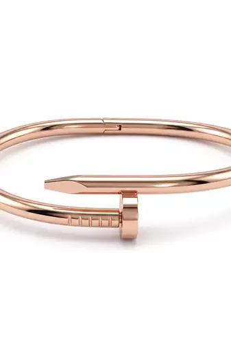 Pure copper nail design openable free size cuff bracelet for men women