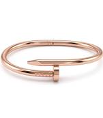 Pure copper nail design openable free size cuff bracelet for men women