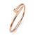 Pure copper nail design openable free size cuff bracelet for men women