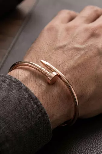 Pure copper nail design openable free size cuff bracelet for men women