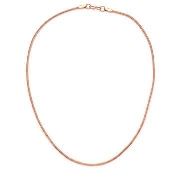 Pure copper alloy round body necklace chain for men women 1
