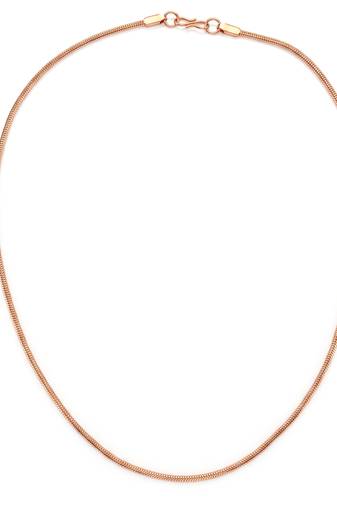 Pure copper alloy round body necklace chain for men women
