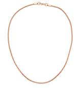 Pure copper alloy round body necklace chain for men women