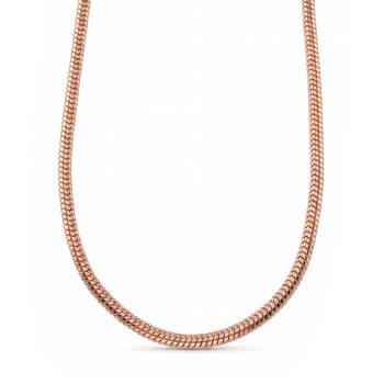 Pure copper alloy round body necklace chain for men women 2