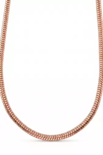 Pure copper alloy round body necklace chain for men women