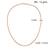 Pure copper alloy round body necklace chain for men women