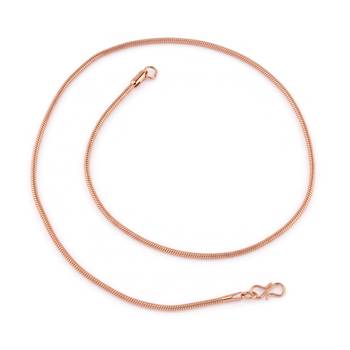 Pure copper alloy round body necklace chain for men women 4