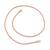 Pure copper alloy round body necklace chain for men women