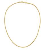 Brass micron 1 gram gold round body necklace chain for men women