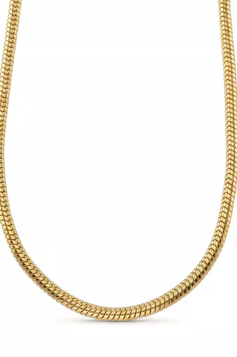 Brass micron 1 gram gold round body necklace chain for men women