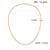 Brass micron 1 gram gold round body necklace chain for men women
