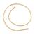 Brass micron 1 gram gold round body necklace chain for men women