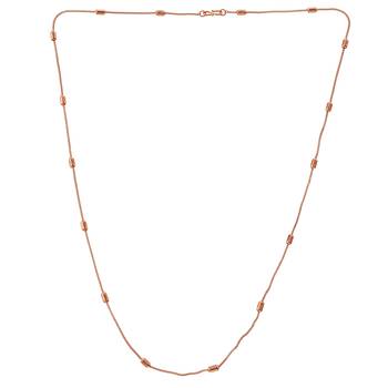 Pure copper thin light weight chain necklace for men women 1