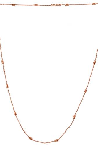 Pure copper thin light weight chain necklace for men women