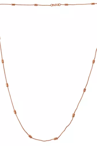 Pure copper thin light weight chain necklace for men women