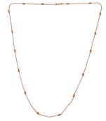 Pure copper thin light weight chain necklace for men women