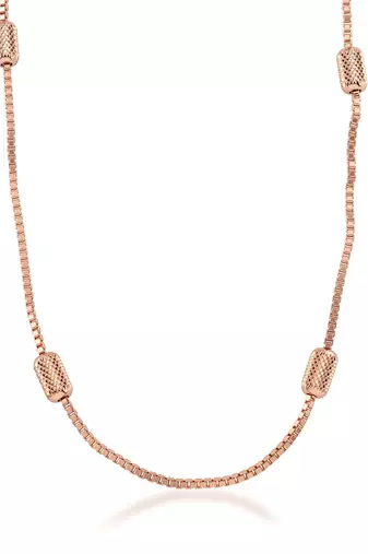 Pure copper thin light weight chain necklace for men women