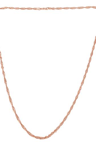 Pure copper thin light weight chain necklace for men women