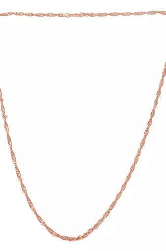 Pure copper thin light weight chain necklace for men women