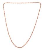 Pure copper thin light weight chain necklace for men women