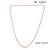 Pure copper thin light weight chain necklace for men women
