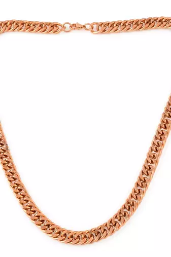 Pure copper alloy thick heavy necklace chain for men