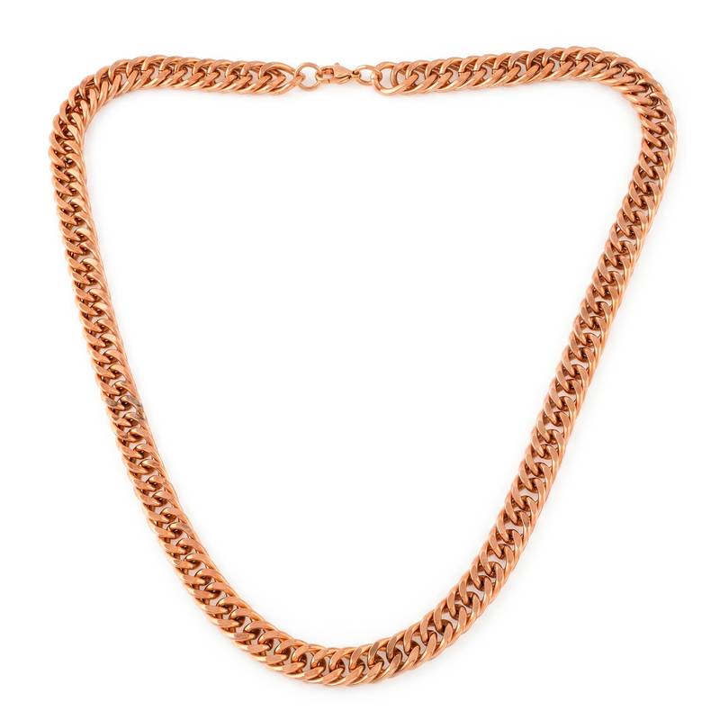 Pure copper alloy thick heavy necklace chain for men