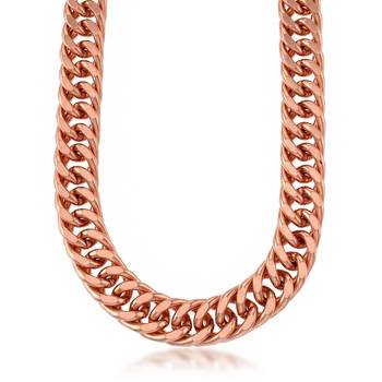 Pure copper alloy thick heavy necklace chain for men 2