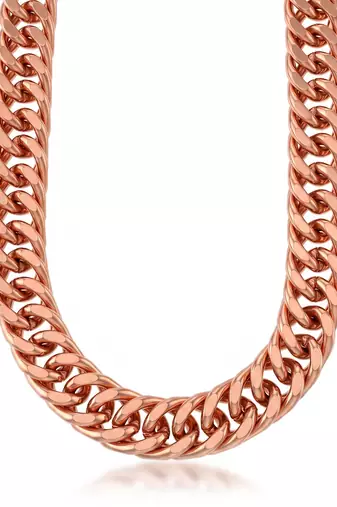 Pure copper alloy thick heavy necklace chain for men