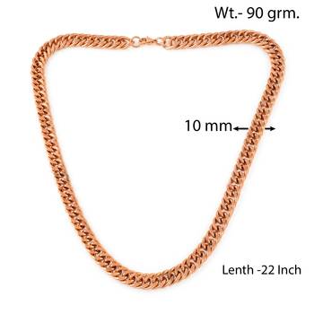 Pure copper alloy thick heavy necklace chain for men 3