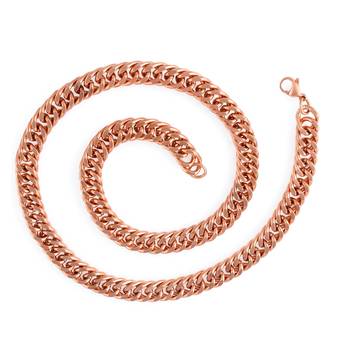 Pure copper alloy thick heavy necklace chain for men 4