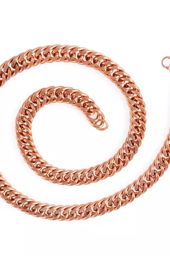 Pure copper alloy thick heavy necklace chain for men