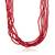 6 strand natural facetted ruby necklace for women