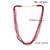 6 strand natural facetted ruby necklace for women