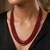 6 strand natural facetted ruby necklace for women