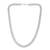 Brass fade resistant micron silver plated thick heavy chain necklace for men
