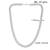 Brass fade resistant micron silver plated thick heavy chain necklace for men