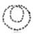 Ceramic skeleton charms bhootmala hindu spiritual tantrik aghori stretch necklace men fashion jewellery