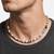 Ceramic skeleton charms bhootmala hindu spiritual tantrik aghori stretch necklace men fashion jewellery