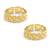 Brass micron gold plated adjutable toe ring for women
