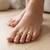 Brass micron gold plated adjutable toe ring for women