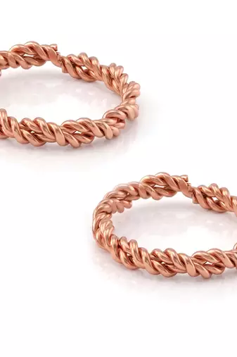 Pure copper adjutable toe ring for women