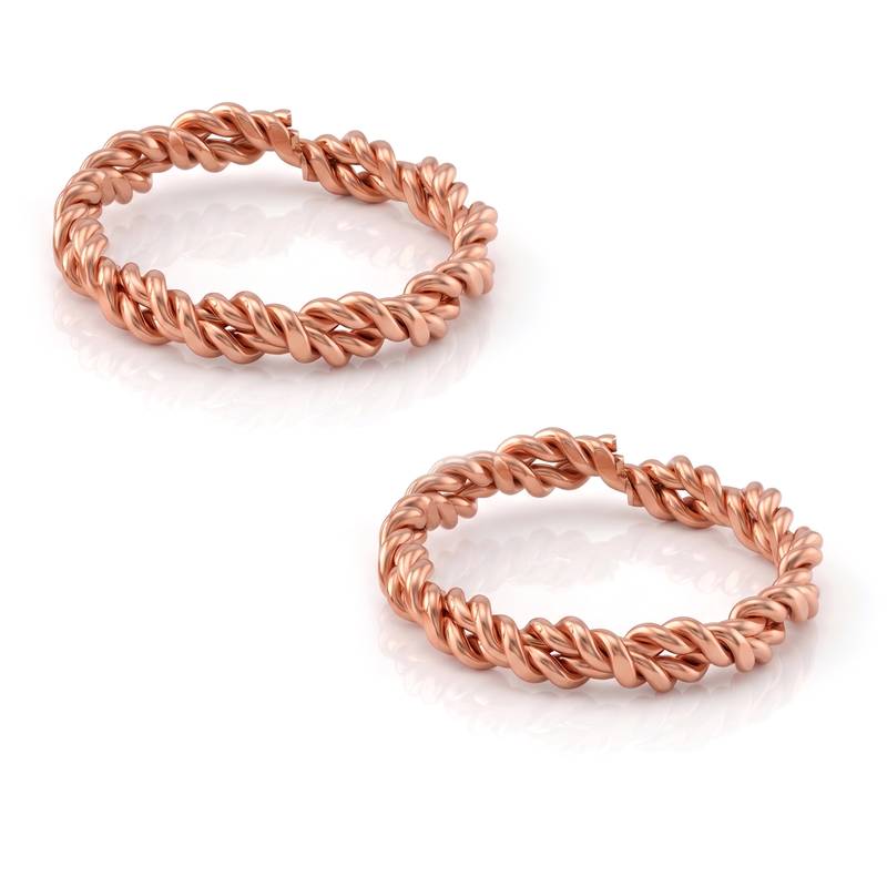 Pure copper adjutable toe ring for women