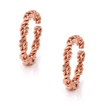 Pure copper adjutable toe ring for women 3
