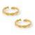 Brass micron gold plated adjutable toe ring for women