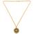 Brass antique gold plated om pendant hindu spiritual