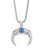 Brass evileye horn shape pendant for men women