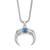 Brass evileye horn shape pendant for men women