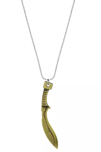 Brass lord of rings gurkha khukri design pendant for men women (3 color options)